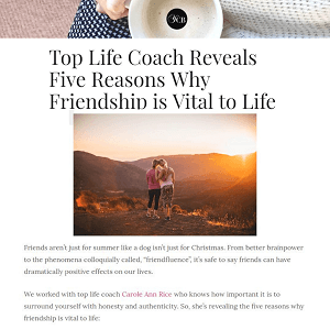 Five Reasons Why Friendship is Vital to Life