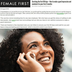 Surviving the first 90 days